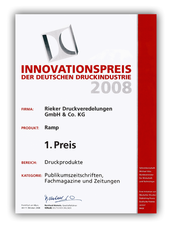 Innovationspreis der deutschen Druckindustrie 2006 