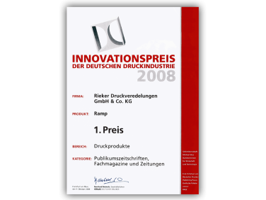 Innovationspreis der deutschen Druckindustrie 2008 