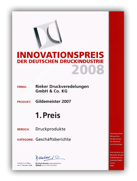 Innovationspreis der deutschen Druckindustrie 2006 