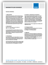 Nanomattfolien Technische Richtlinien