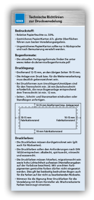 Technische Richtlinien der Druckveredelung und Bogenformate 