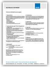 Blisterlack Technische Richtlinien