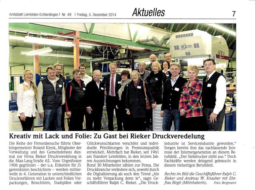 Kreativ mit Lack und Folie: Zu Gast bei RIEKER Druckveredelung