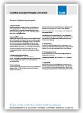 Gummierungen/Haftkleber Technische Richtlinien