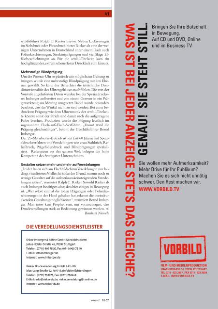 Klasse Veredelungen für edle Produkte