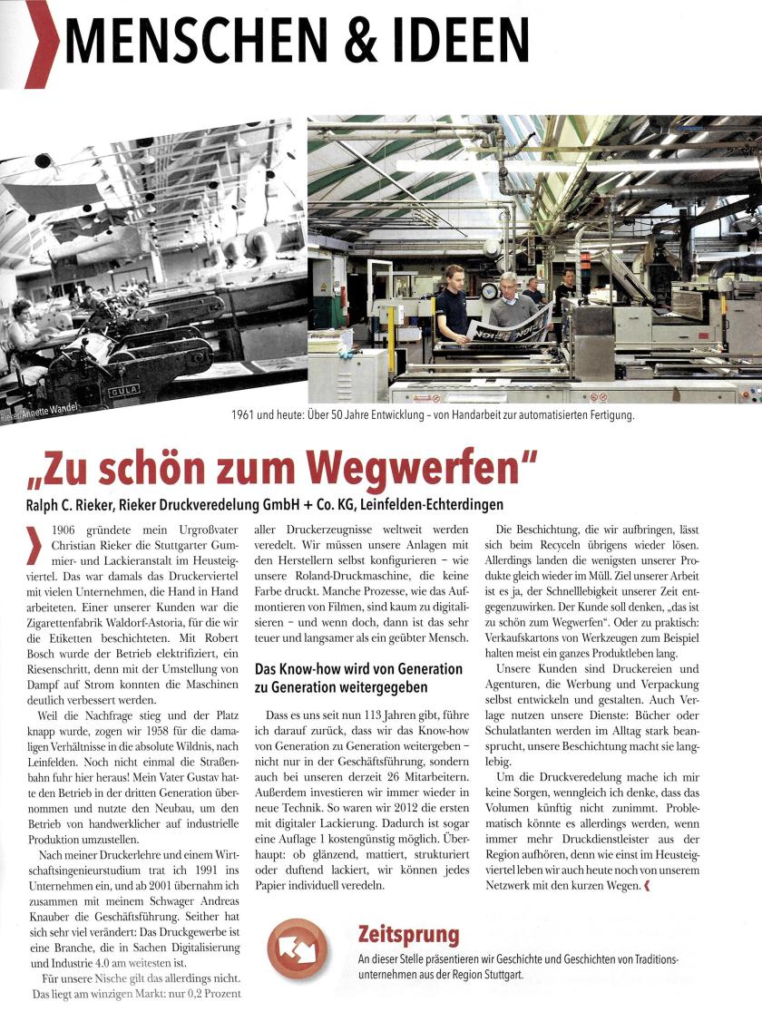 "Zu schön zum Wegwerfen"