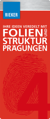 Folien und Strukturprägungen - Rieker Druckveredelung