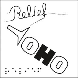 Relieflack matt im Siebdruck