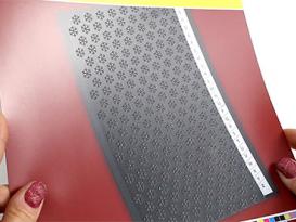 Strukturlack Schaum im Siebdruck - 2.12